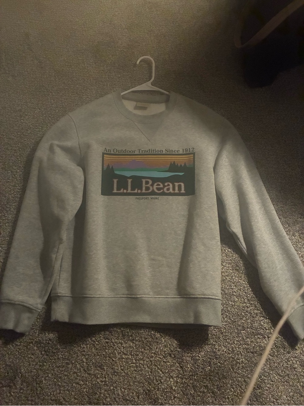L.L. Bean Men’s Heather Gray Crewneck Sweatshirt - Medium